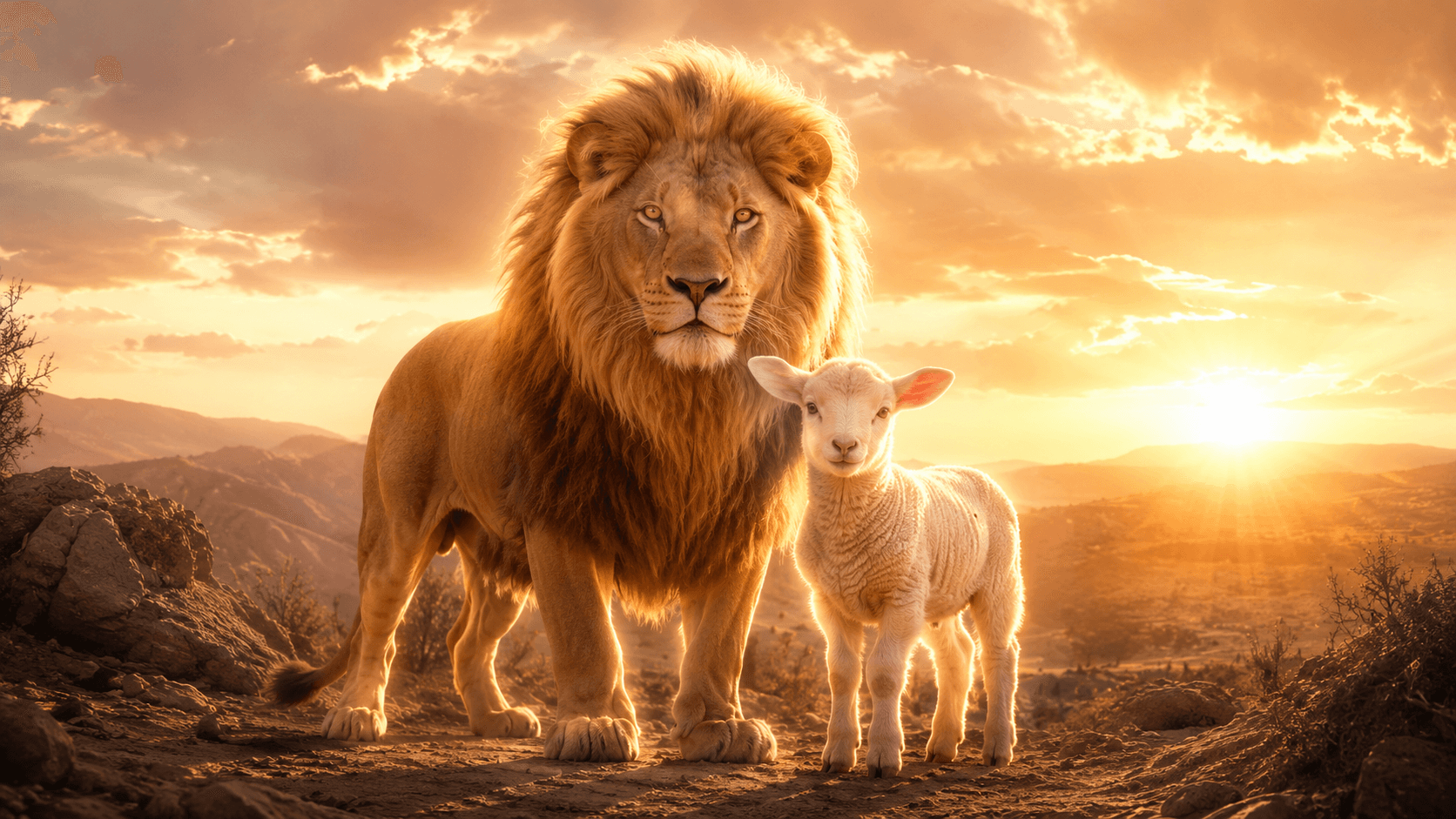The Lion and the Lamb — two titles of the one Christ